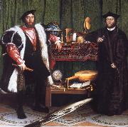 Hans holbein the younger Portrait of Jean de Dinteville and Georges de Selve Sweden oil painting reproduction